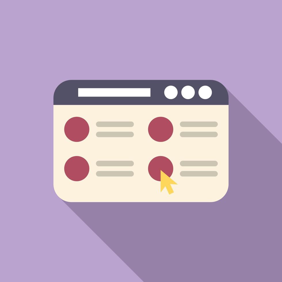 Click task schedule icon flat vector. Person event vector