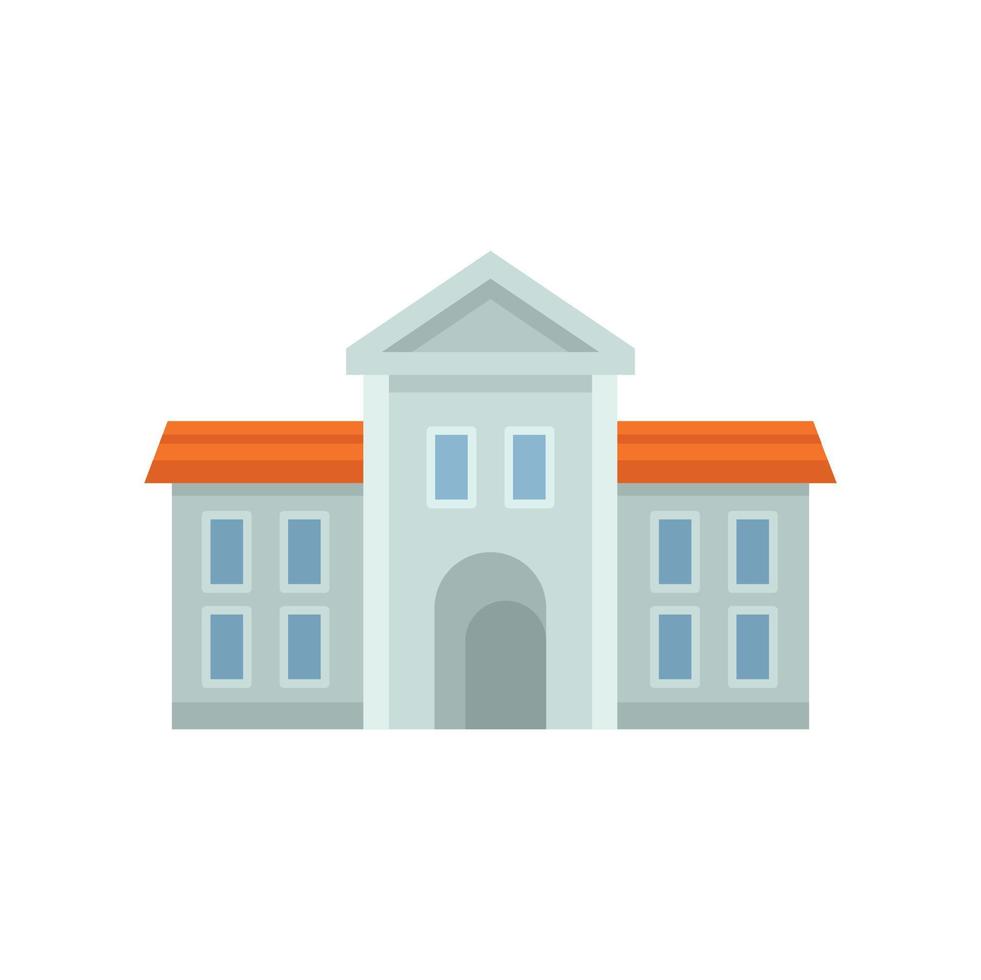 Science campus icon flat vector. College education vector