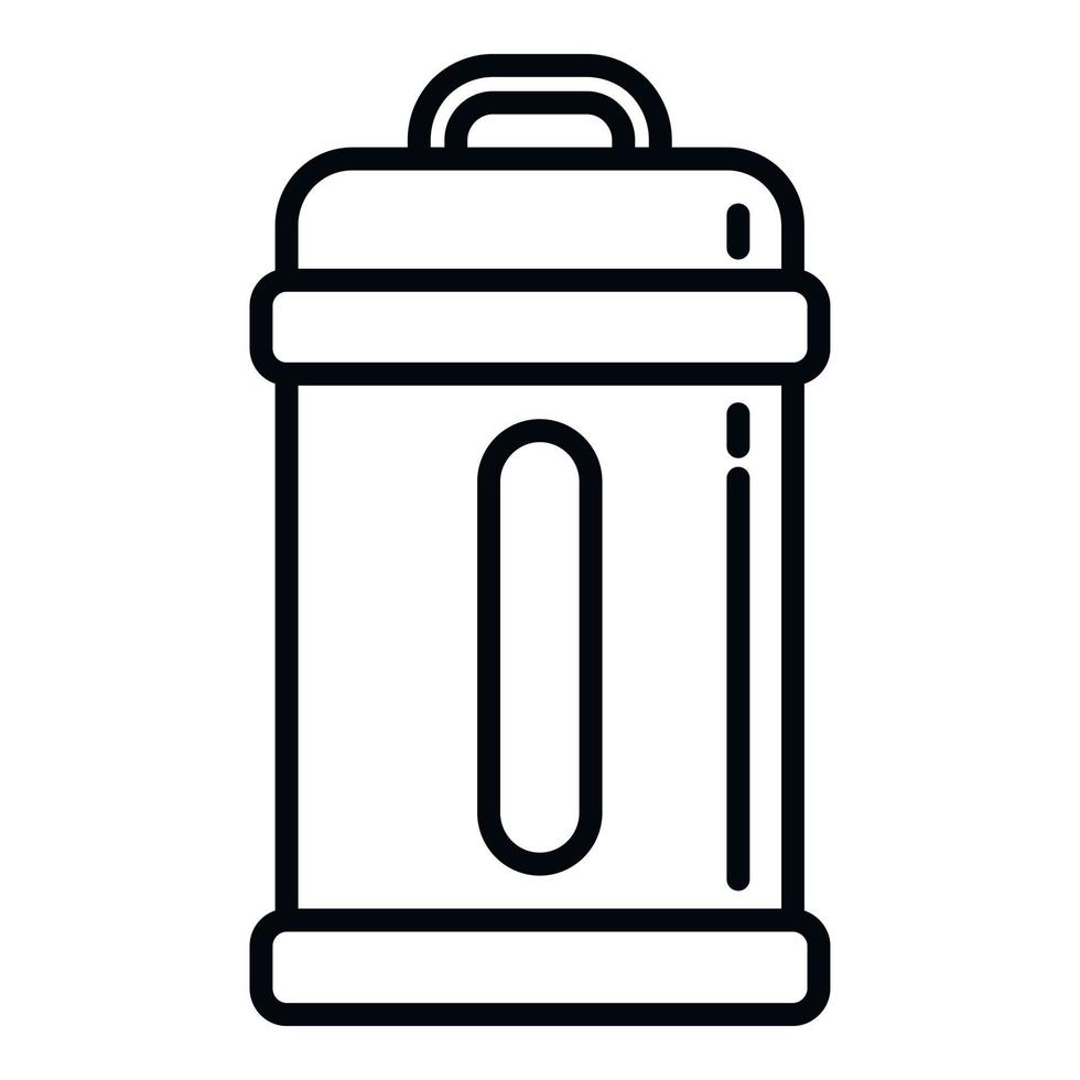 UV lamp cleaner icon outline vector. Ultraviolet disinfection vector