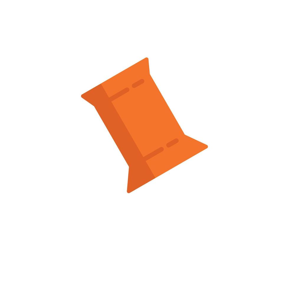 Office pin icon flat vector. Computer interface vector