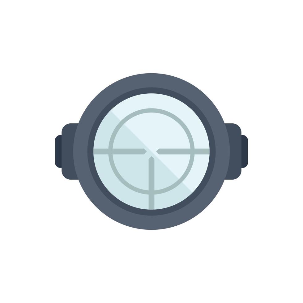 Sniper target icon flat vector. Cross sight vector