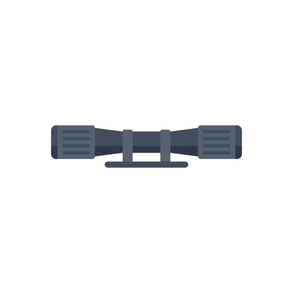 Cross telescopic icon flat vector. Circle sight vector