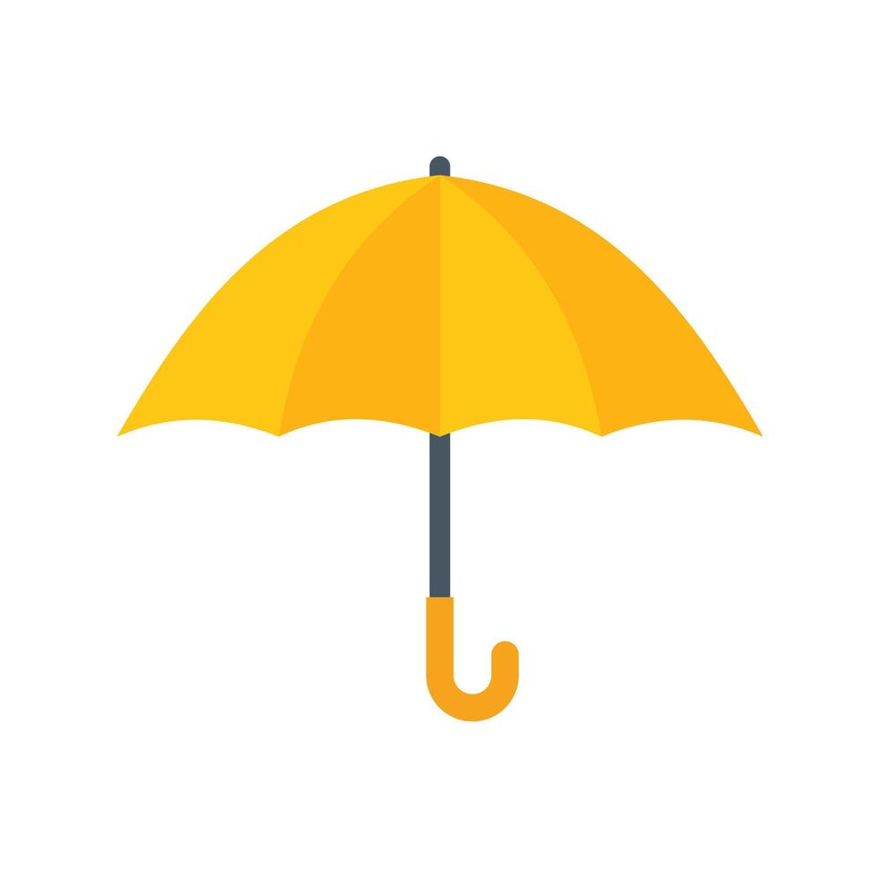 Privacy umbrella icon flat vector. Secure cyber vector