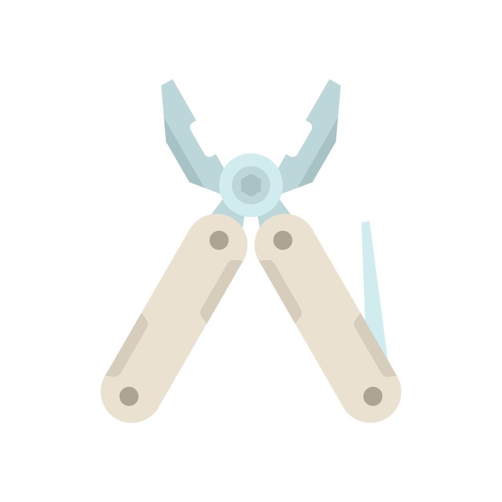 Business multitool icon flat vector. Army knife vector