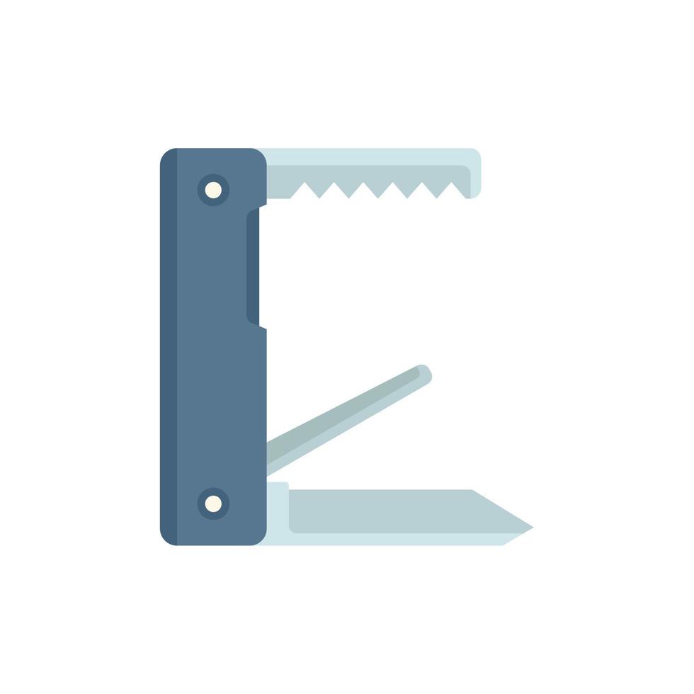 Folding multitool icon flat vector. Army knife vector