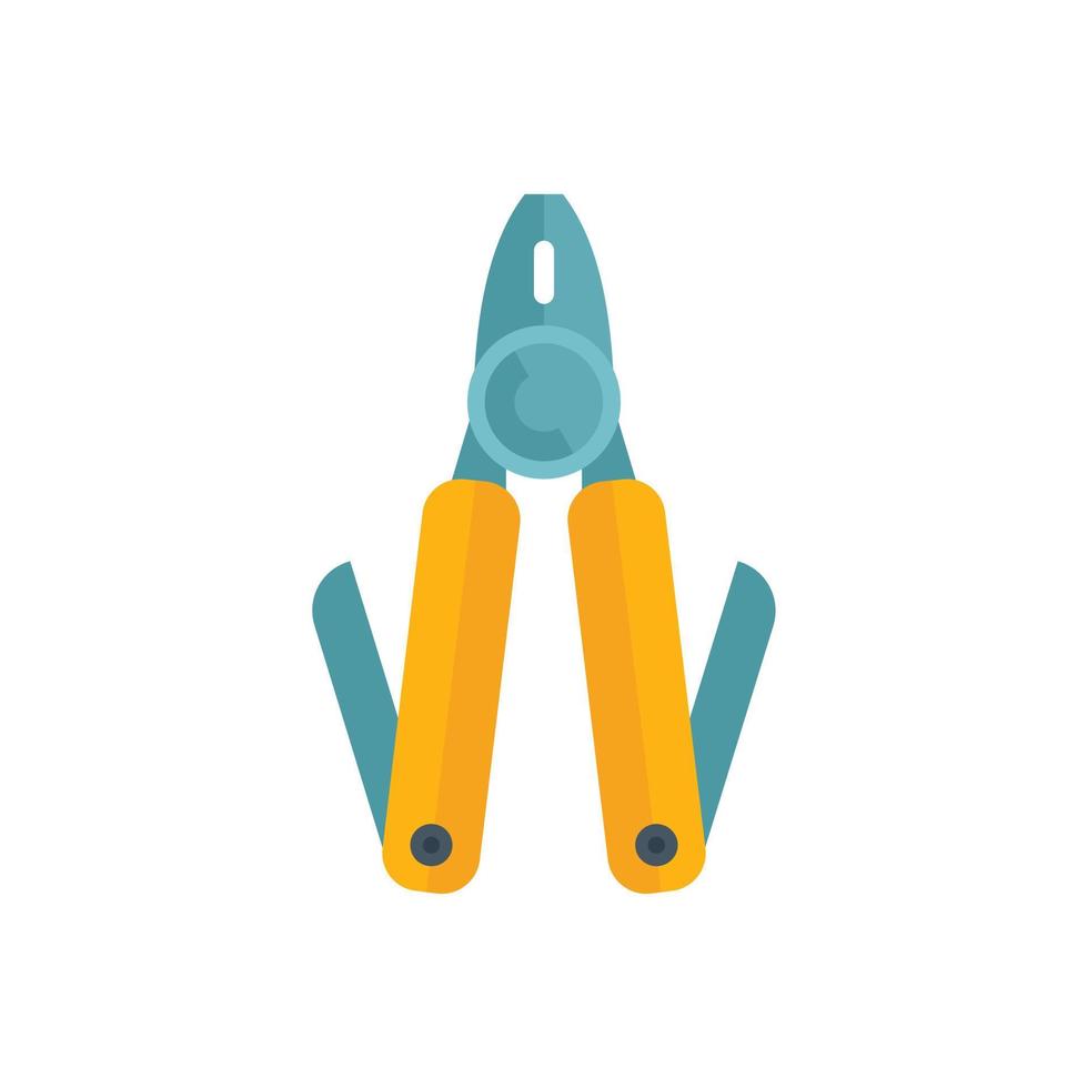 vector plano de icono de herramienta multipropósito. cuchillo multiherramienta