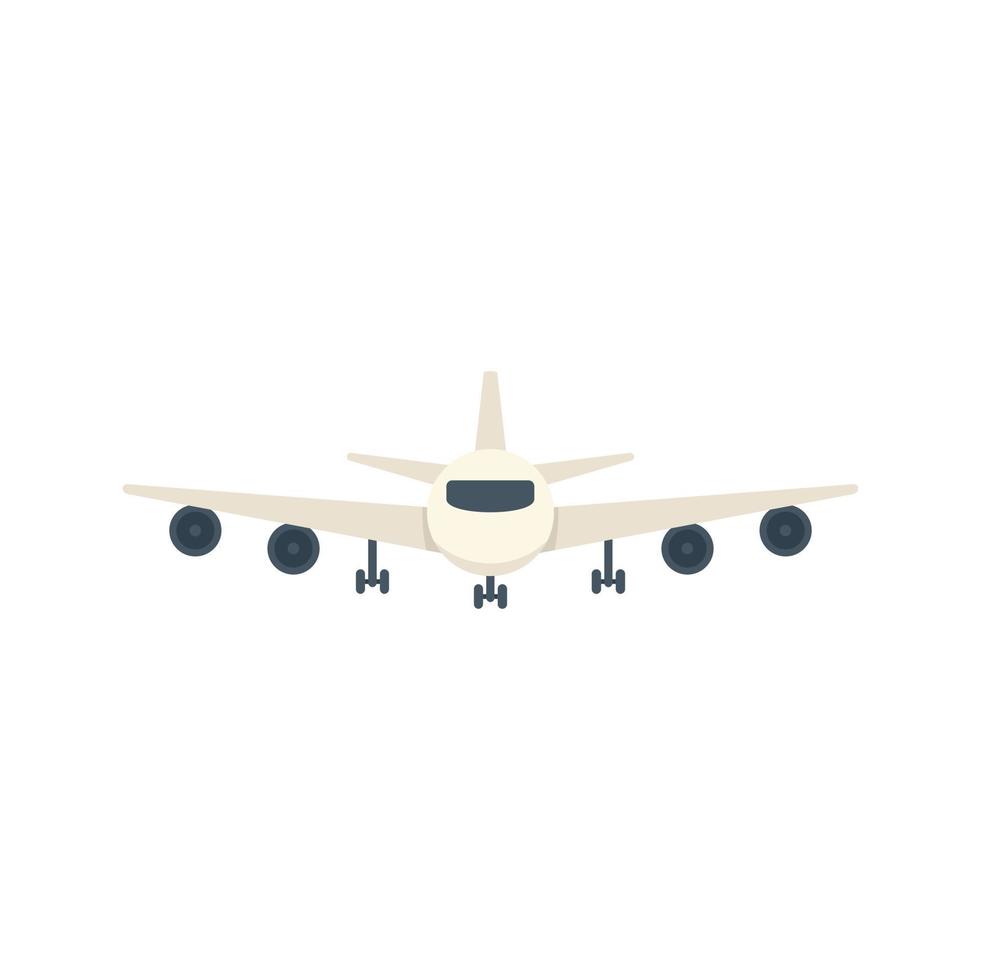 Airplane icon flat vector. Airport transfer vector