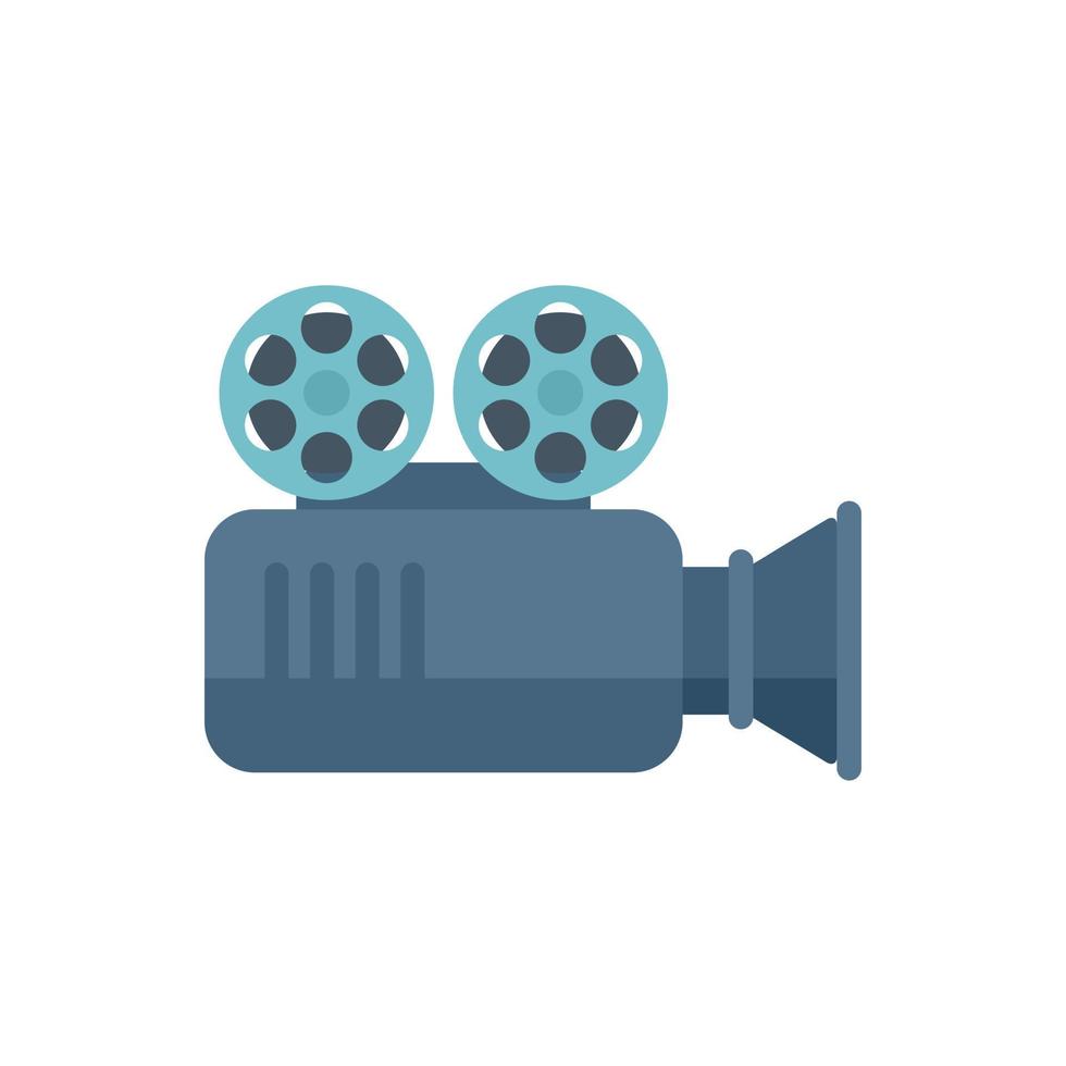 Motion camera icon flat vector. Montage film 17327397 Vector Art at