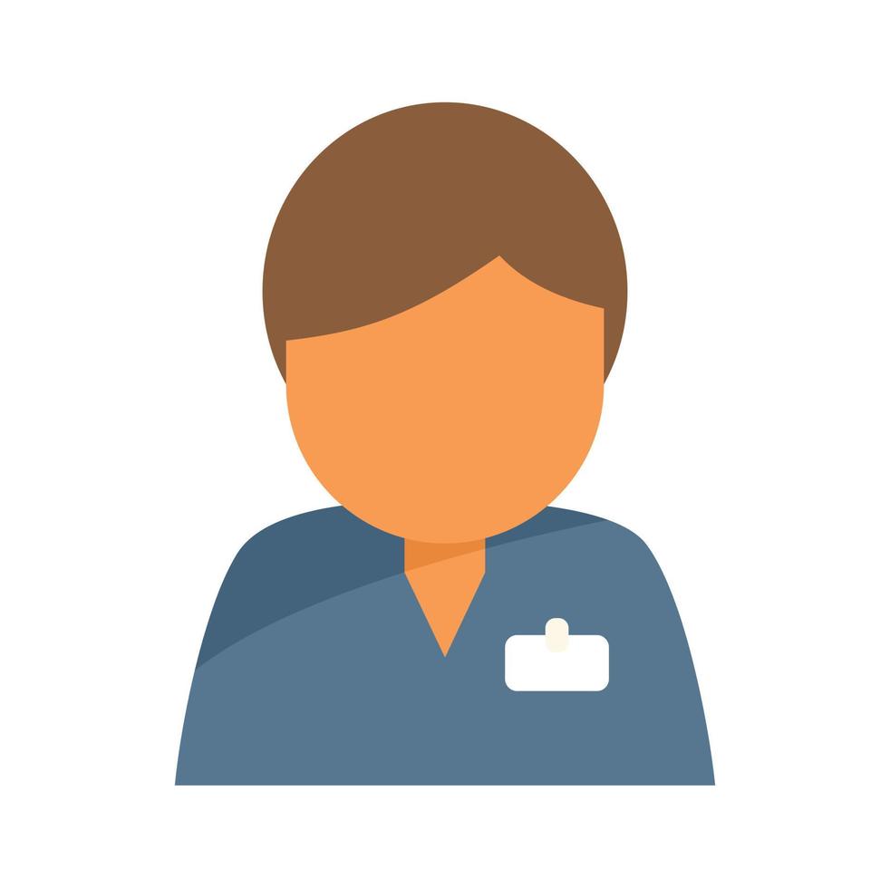 Man support icon flat vector. Service help vector