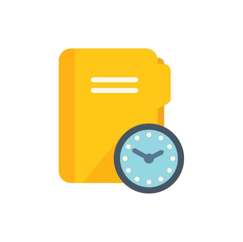 Folder task icon flat vector. Work project vector