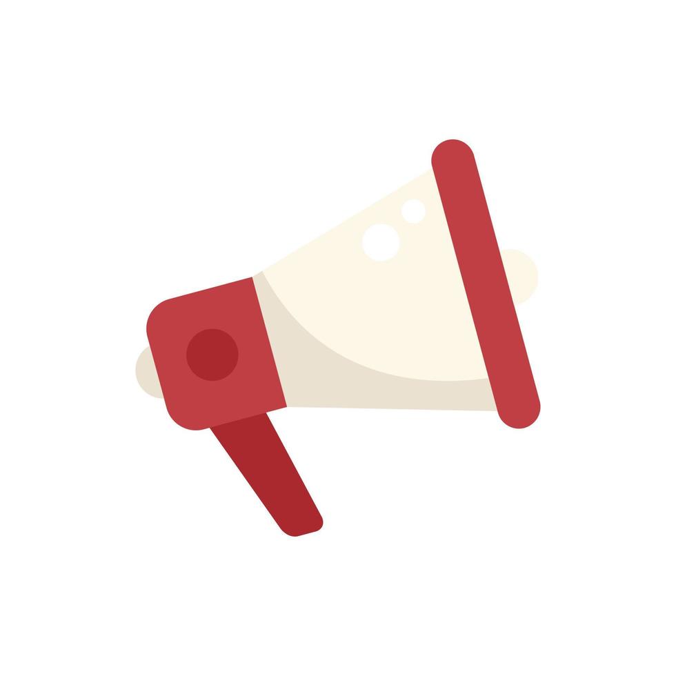 Megaphone target icon flat vector. Digital seo vector