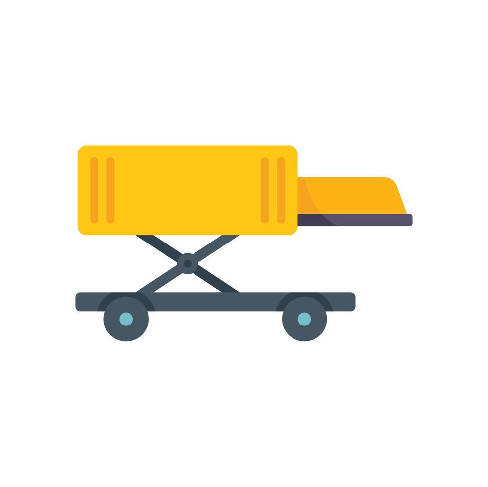 Ground truck icon flat vector. Support airport vector