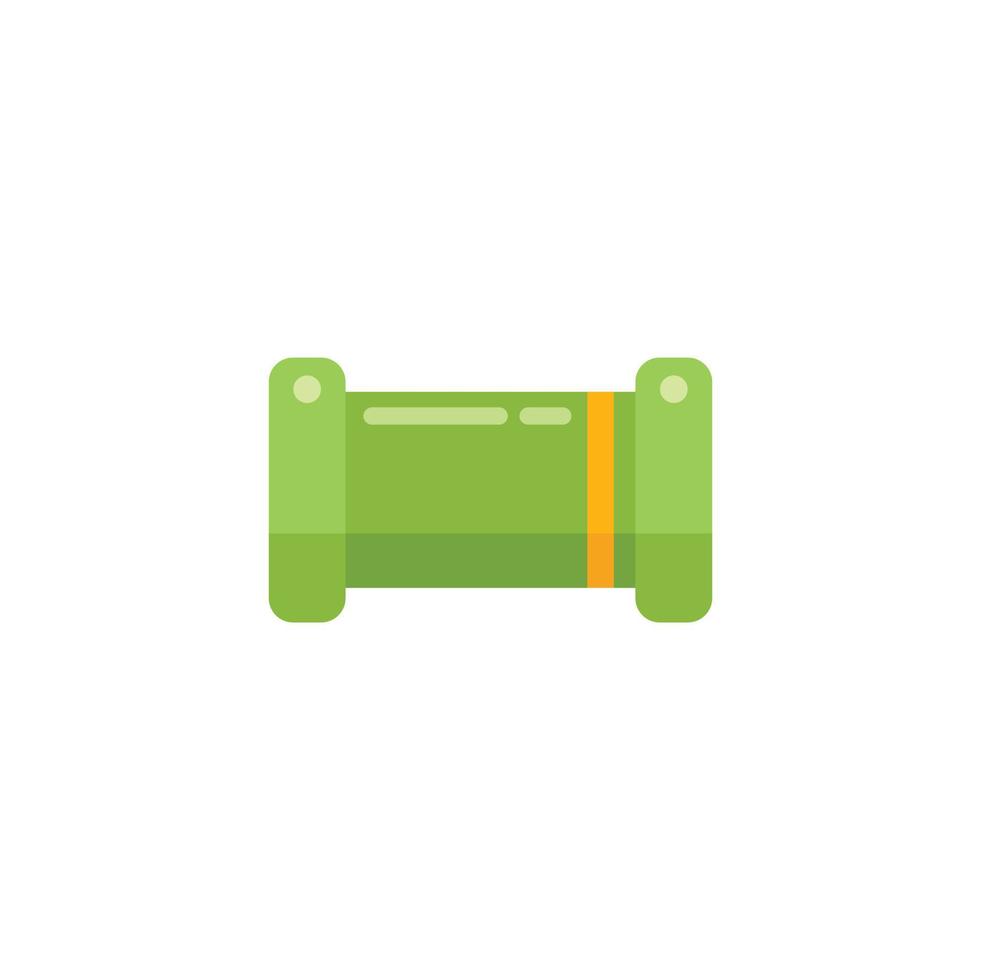 Capacitor icon flat vector. Electrical circuit vector