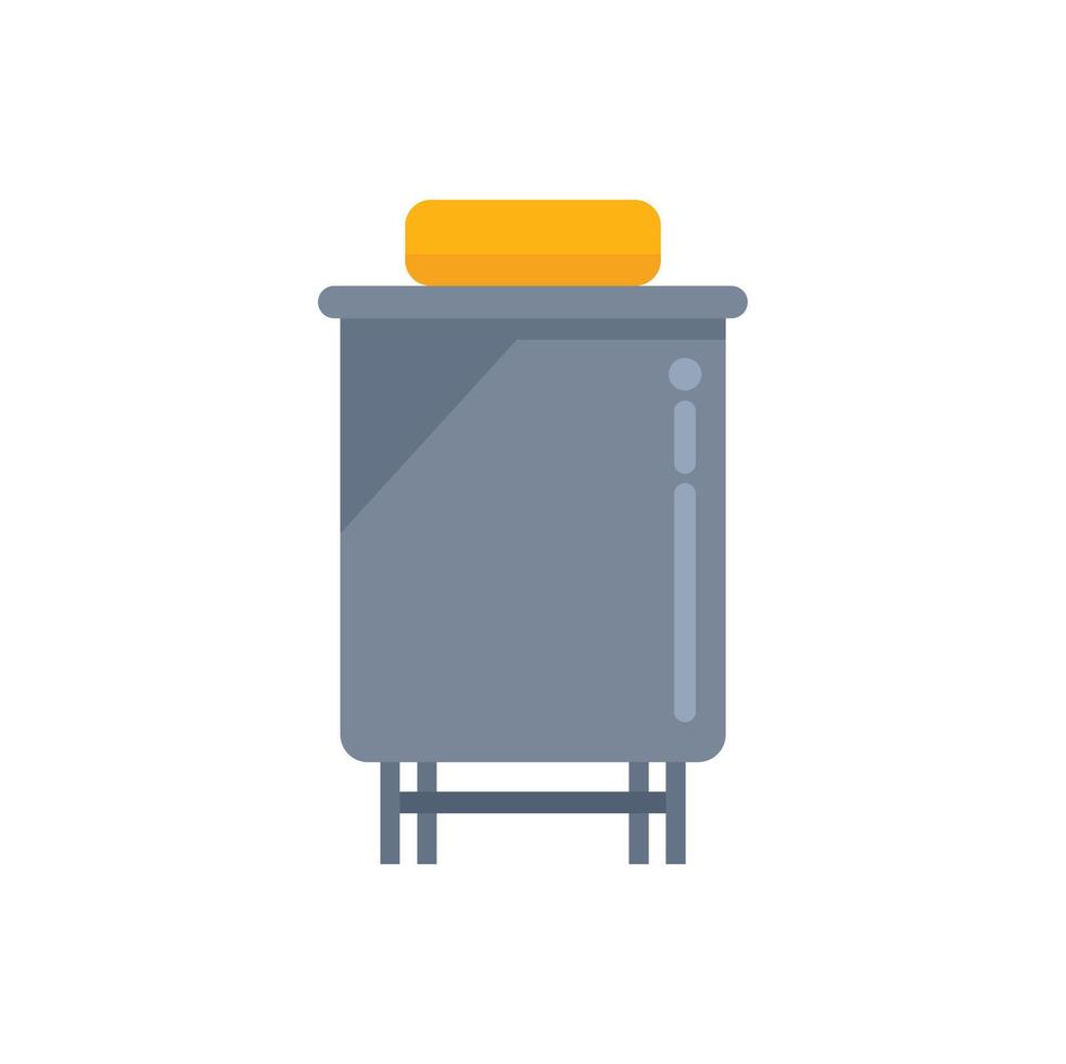 Bucket product icon flat vector. Milk production vector