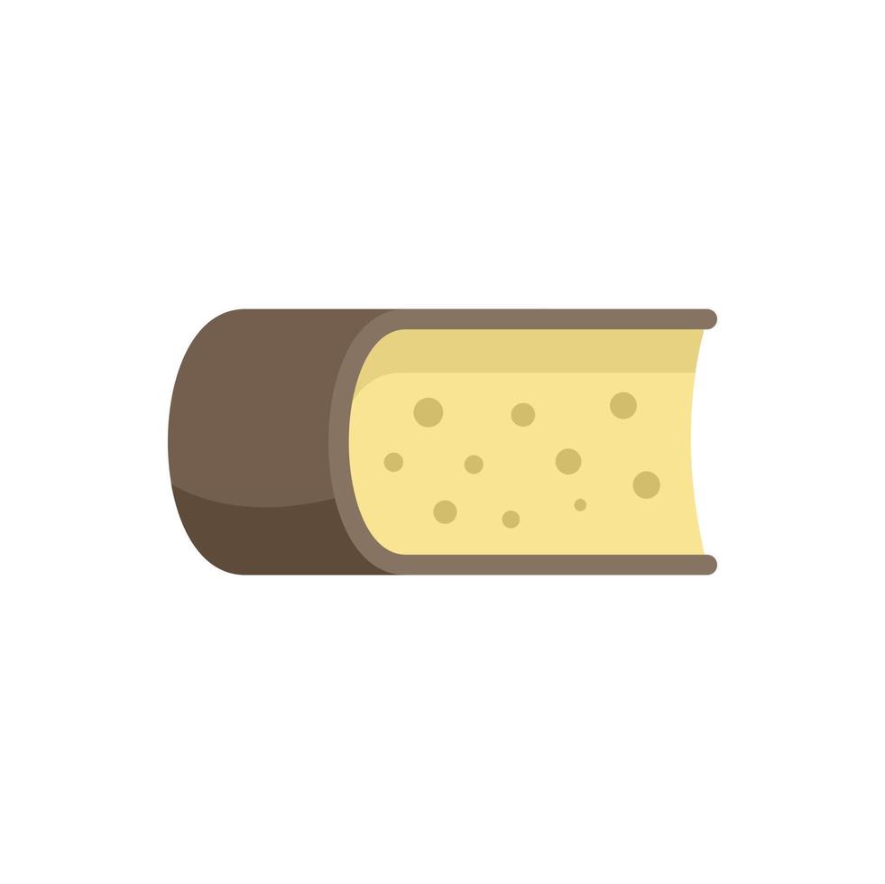 Fresh cheese icon flat vector. Milk production vector