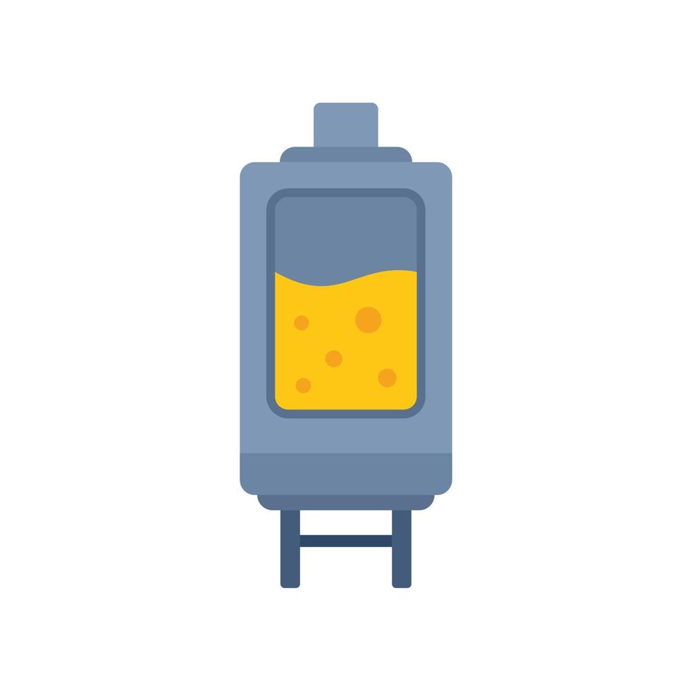 Cheese production pot icon flat vector. Milk food vector