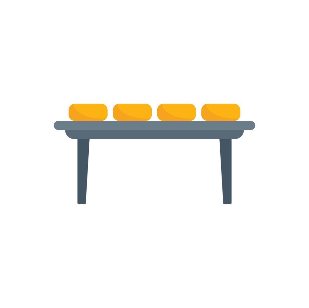 Cheese line icon flat vector. Milk factory vector