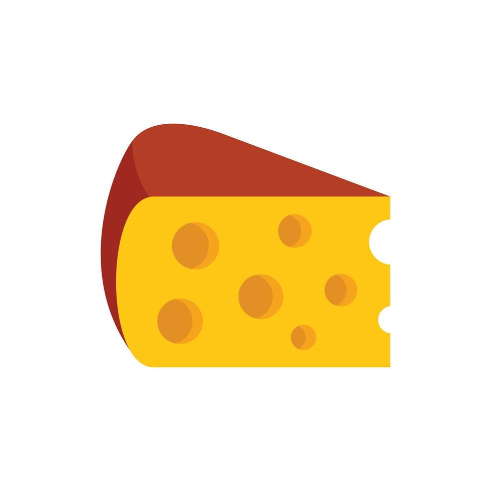 Cheese icon flat vector. Milk factory vector