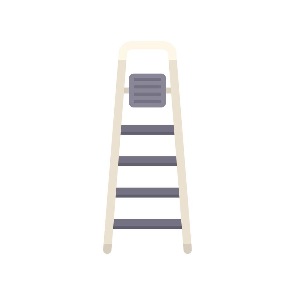 escalera escalera icono vector plano. construcción de madera