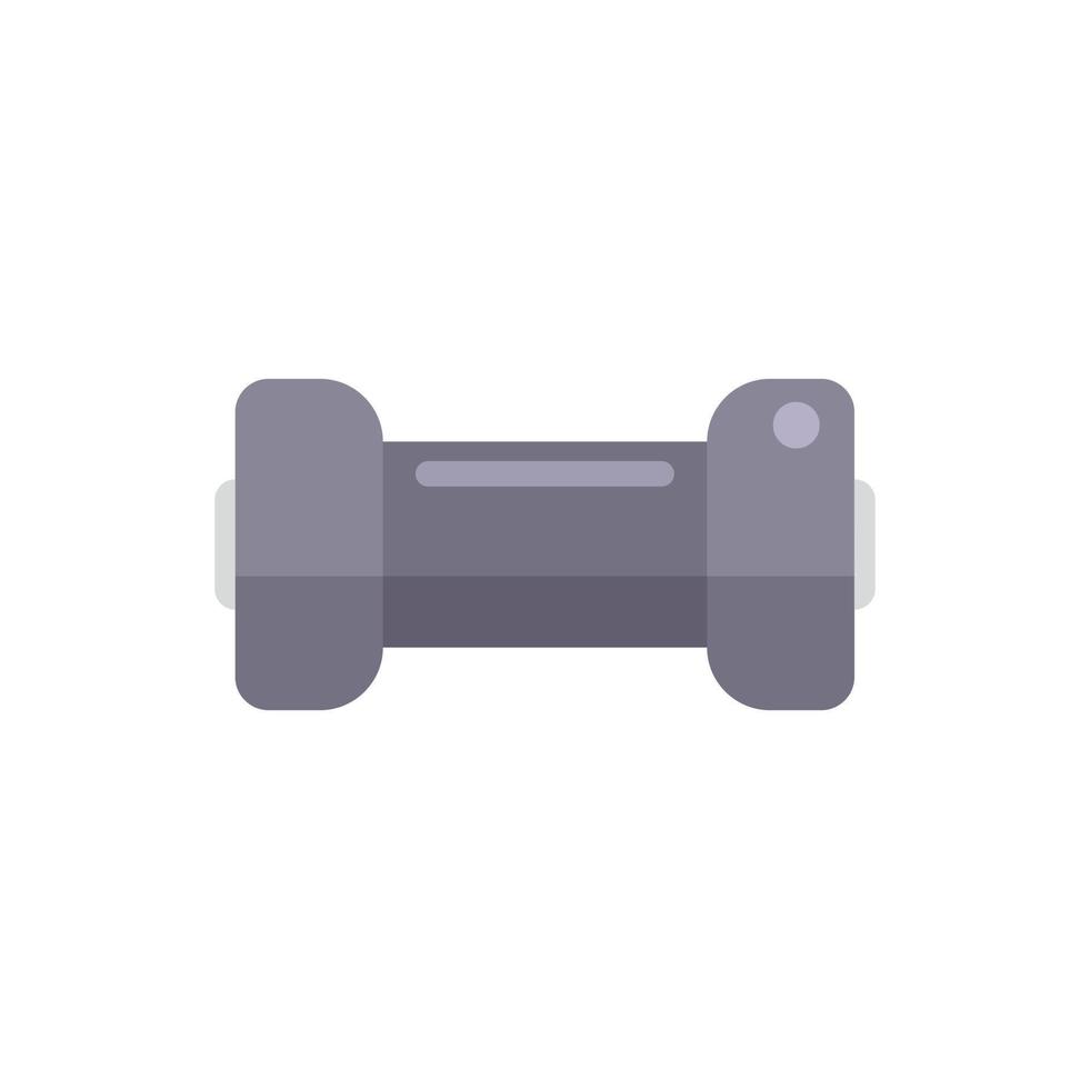 Computer resistor icon flat vector. Electrical circuit vector