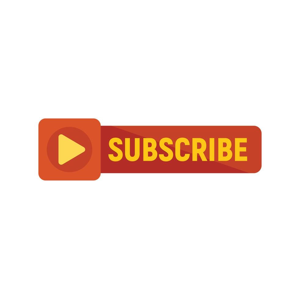Subscribe banner icon flat vector. Email message vector
