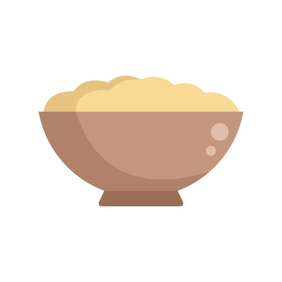 triturador de patatas icono vector plano. puré de comida