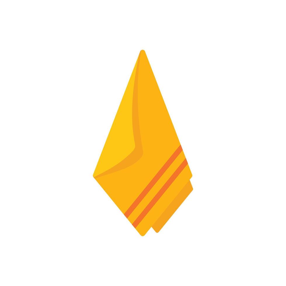 Rag handkerchief icon flat vector. Napkin tissue vector