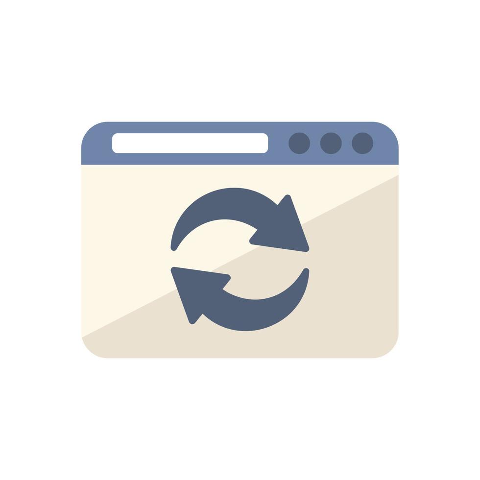 Redesign web page icon flat vector. Template agency vector