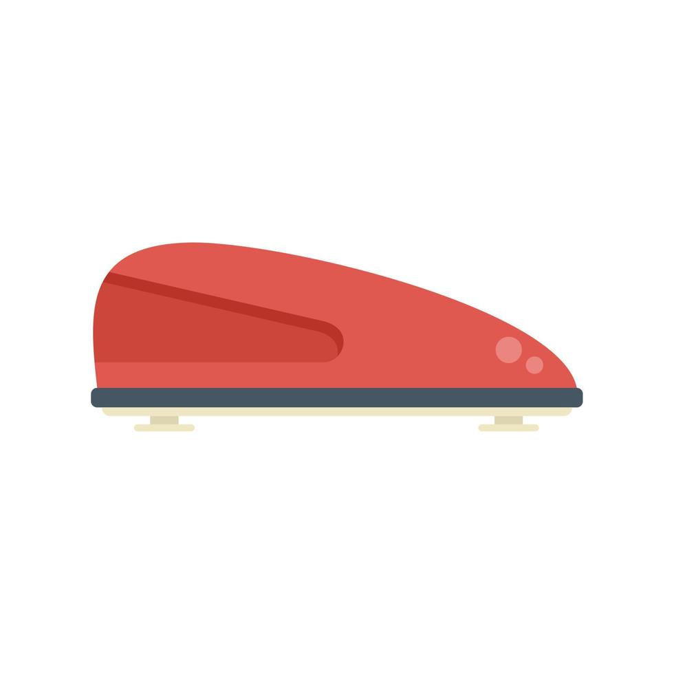 Cover roof box icon flat vector. Car trunk vector