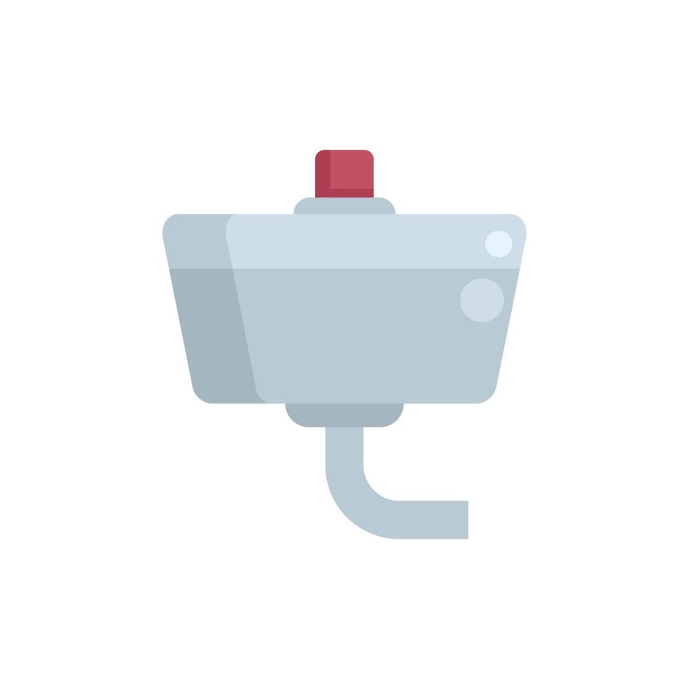 Toilet water tube icon flat vector. Pipe sewer vector