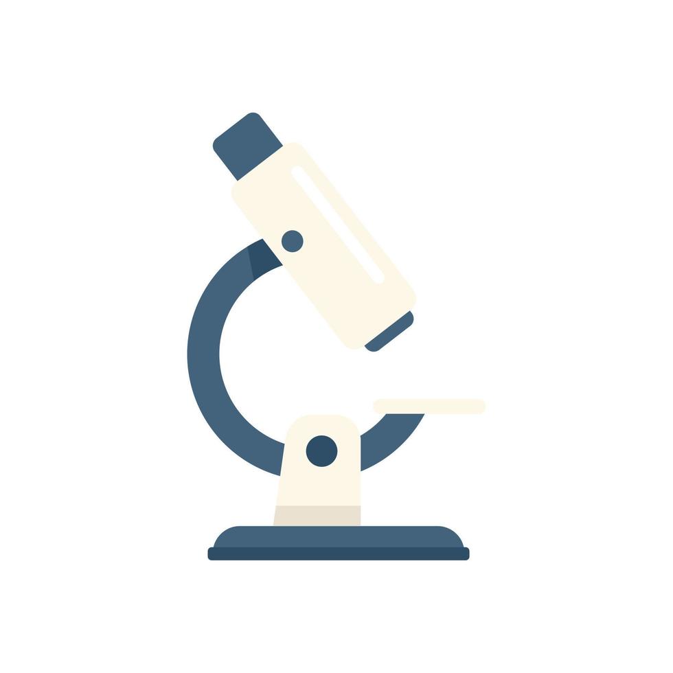 Dna microscope icon flat vector. Gmo food vector