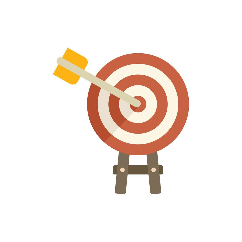 Interaction target icon flat vector. Digital service vector