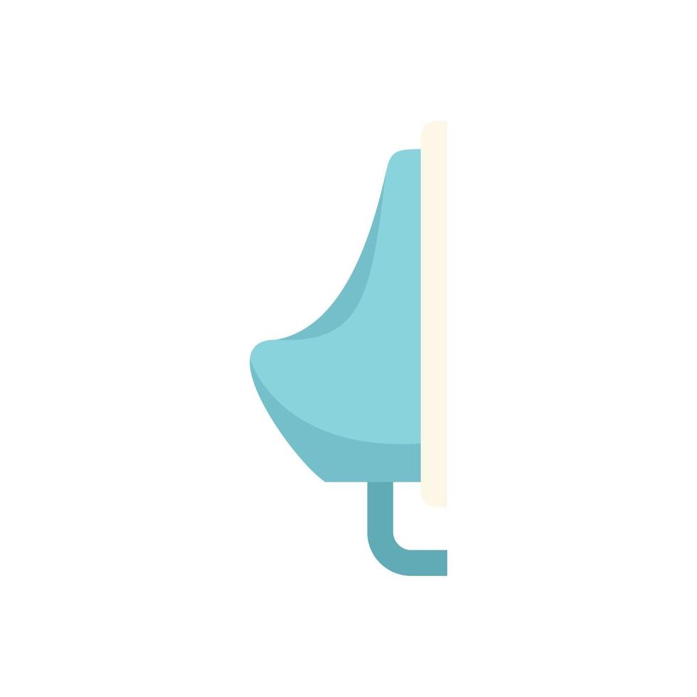 Urinal icon flat vector. Water pipe vector