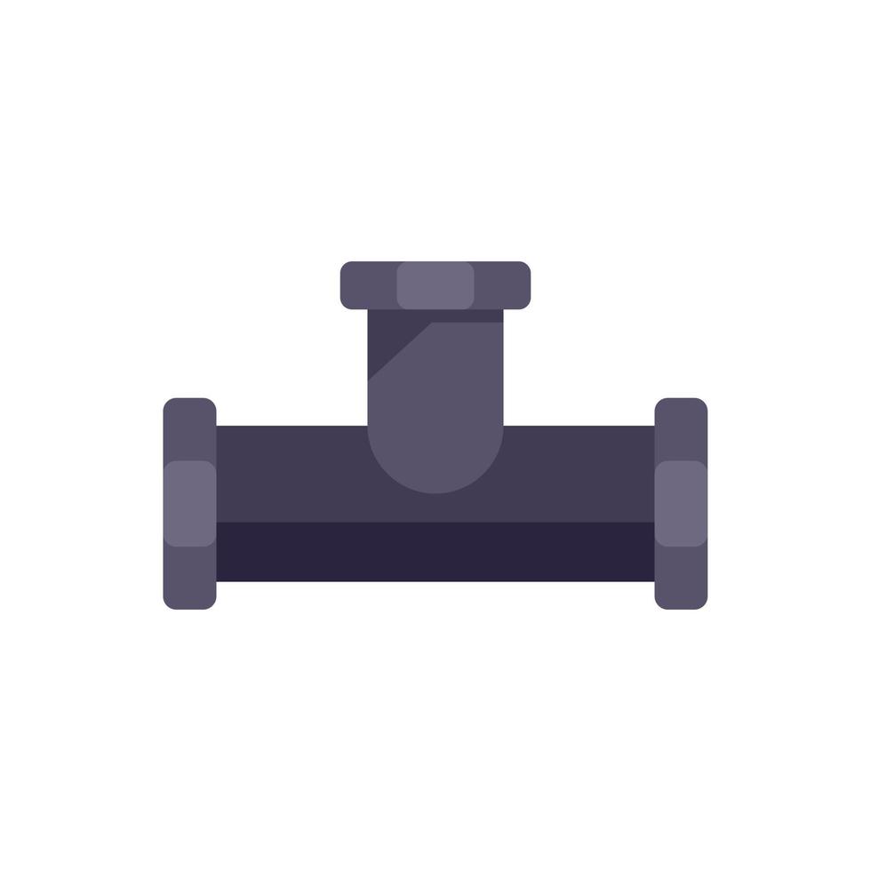 New pipe icon flat vector. Service drain vector