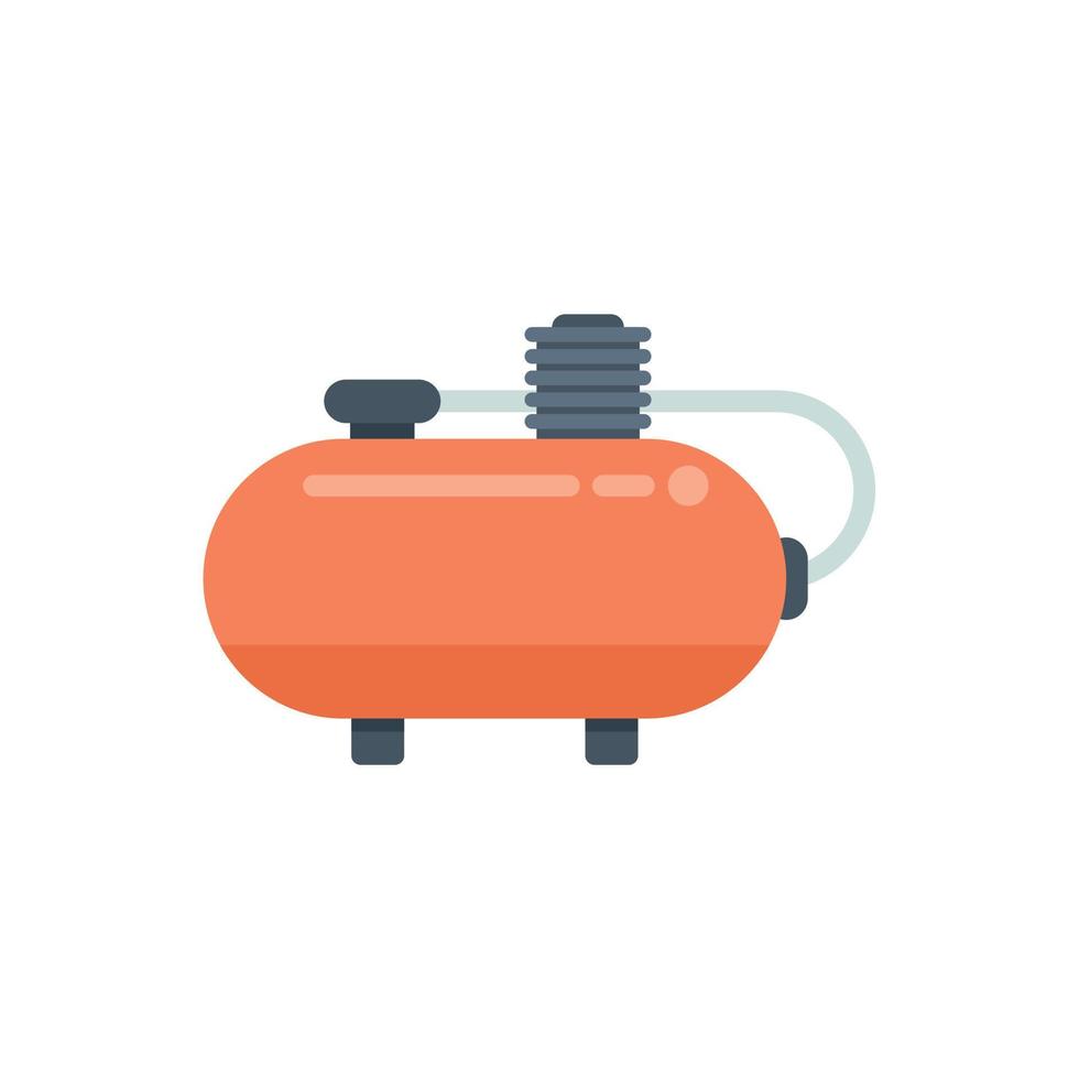 Compressor motor icon flat vector. Air machine vector