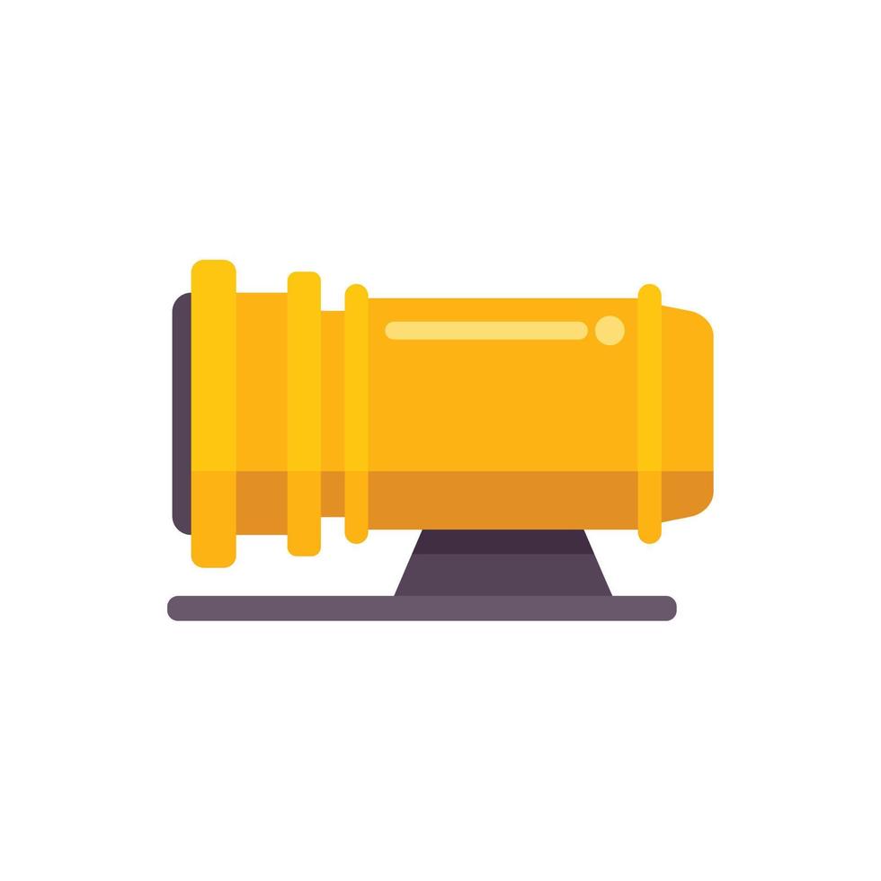 Compressor equipment icon flat vector. Air machine vector