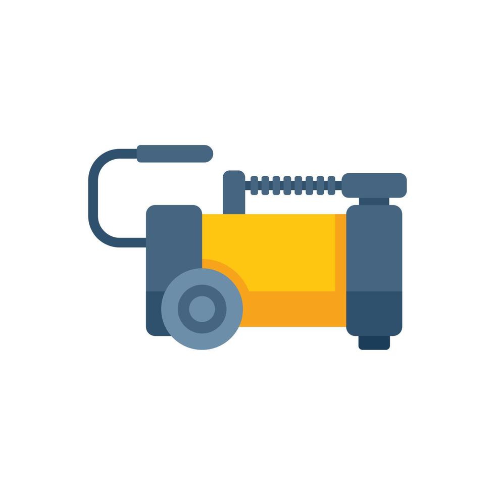 Compressor engine icon flat vector. Air machine vector