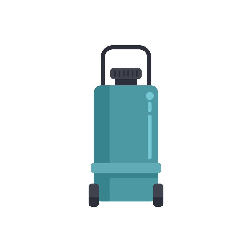 Device compressor icon flat vector. Air machine vector