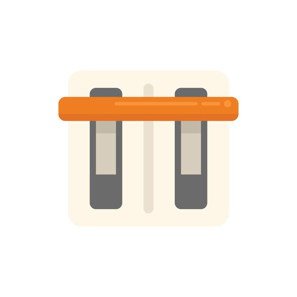 Counter breaker icon flat vector. Circuit box vector