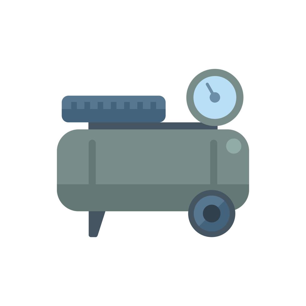 Paint compressor icon flat vector. Air machine vector