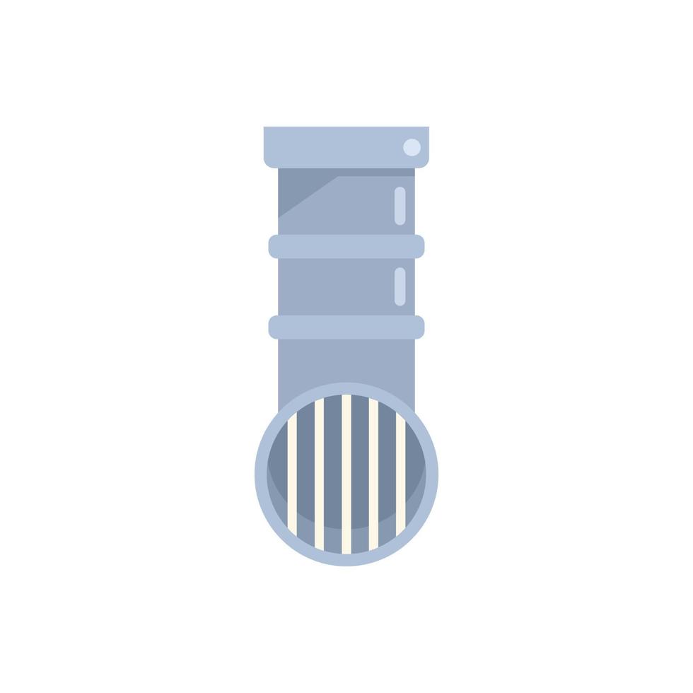 Drain pipe icon flat vector. Service plumber vector