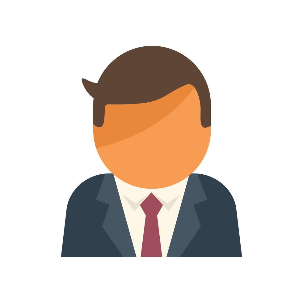 Adult manager icon flat vector. Age old vector
