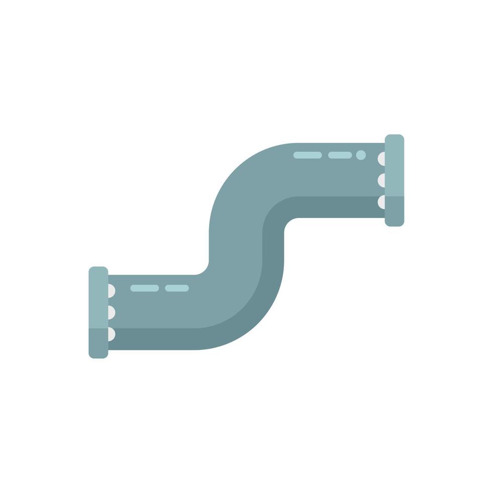 House pipe icon flat vector. Steel system vector