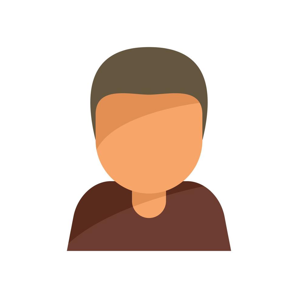 Young boy icon flat vector. Life generation vector