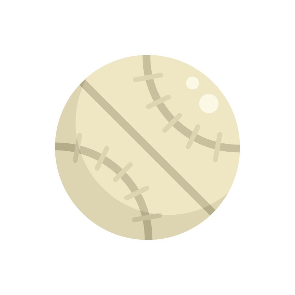 Baseball ball icon flat vector. Healthy sport vector