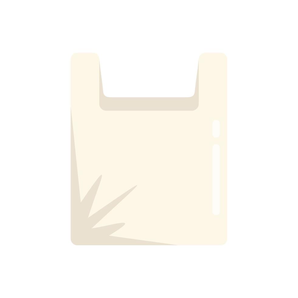 Reuse pack icon flat vector. Waste trash vector