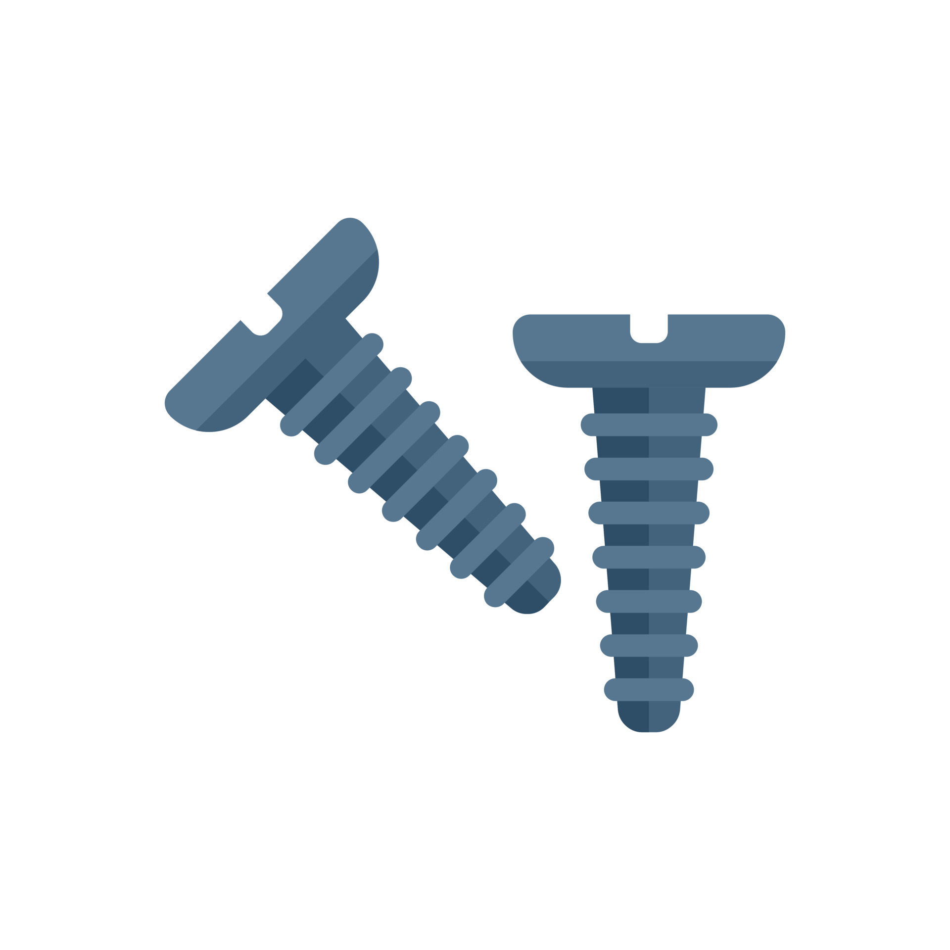 Screw waste icon flat vector. Garbage recycle 17328935 Vector Art at