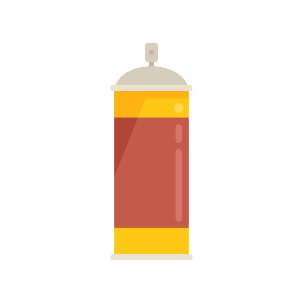 Spray waste icon flat vector. Recycle bin vector
