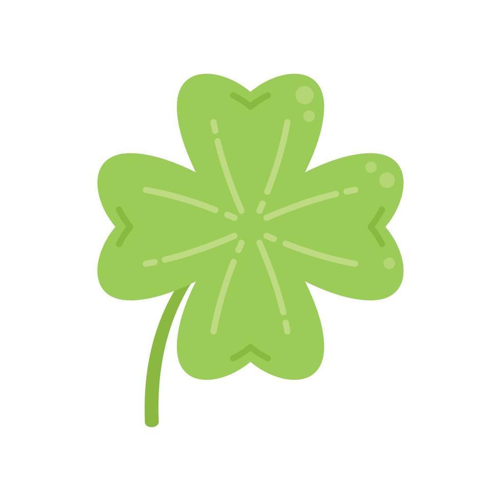 Ireland day clover icon flat vector. Irish luck vector