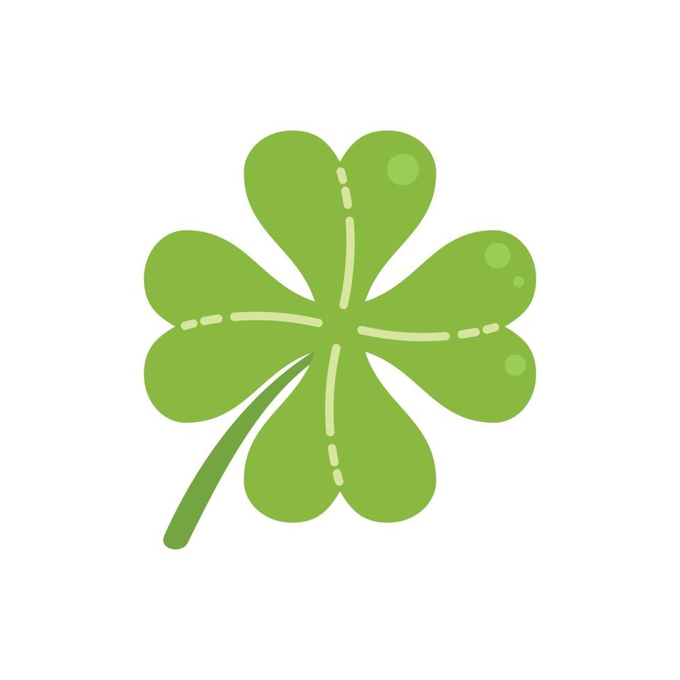 Season clover icon flat vector. Ireland day vector